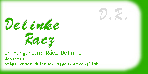 delinke racz business card